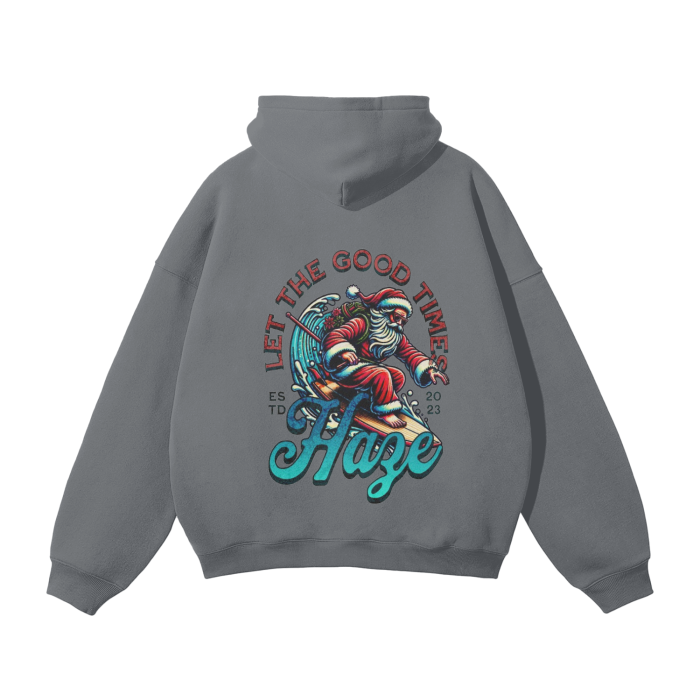 Limited edition Santa surfing hoodie